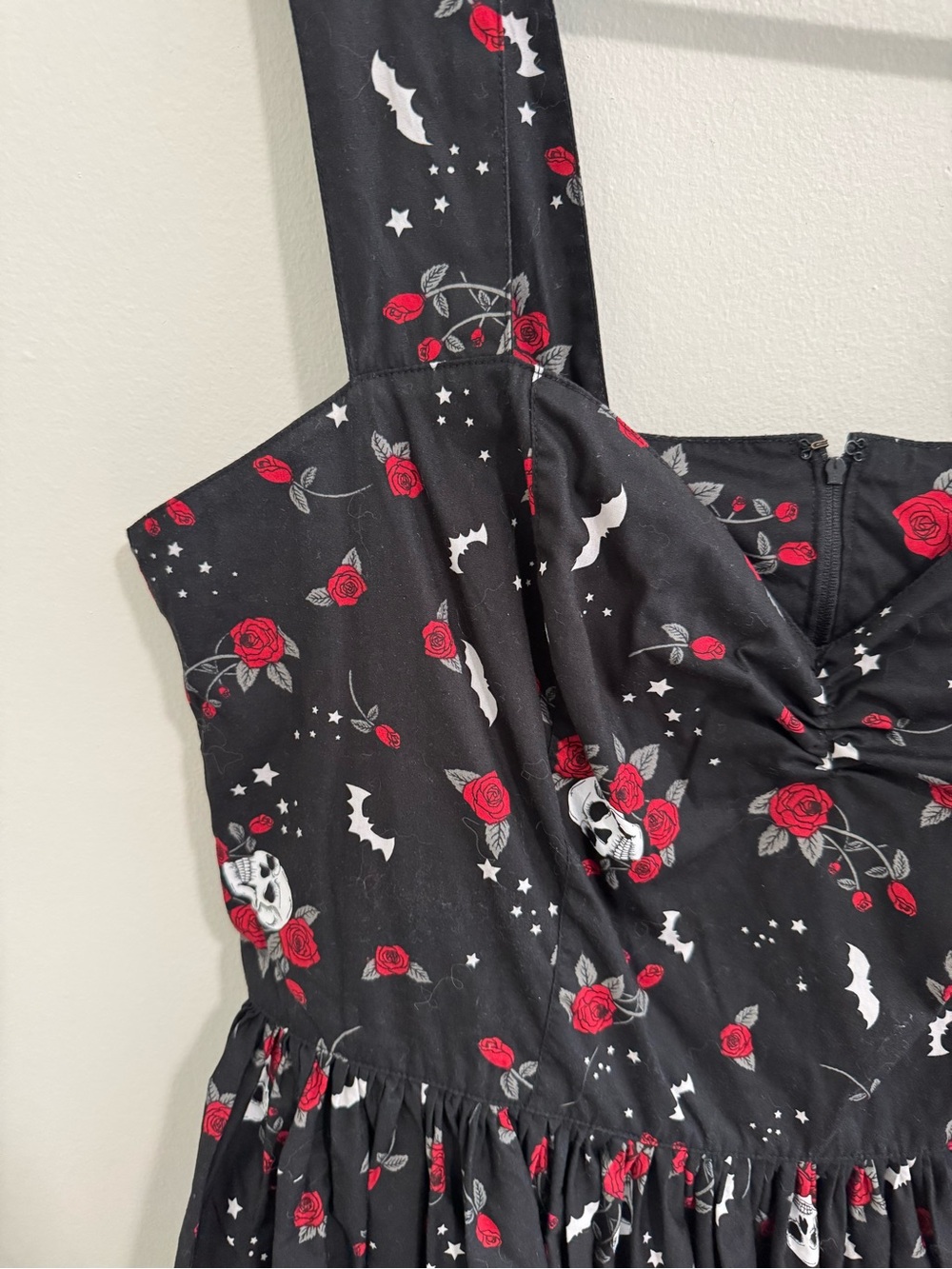 Hell Bunny Skull Print Fit & Flare Dress - Picture 6 of 8